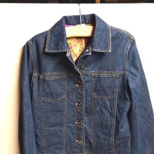 Westbound Denim Jacket w/ Quilt Print Lining